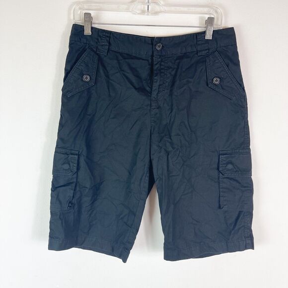 Lauren Ralph Lauren Pants - Ralph Lauren Women's Black Petite Cargo Shorts Size 6P